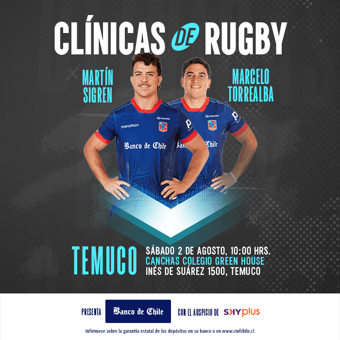 BANCO DE CHILE PRESENTA: CLINICA DE RUGBY TEMUCO image}