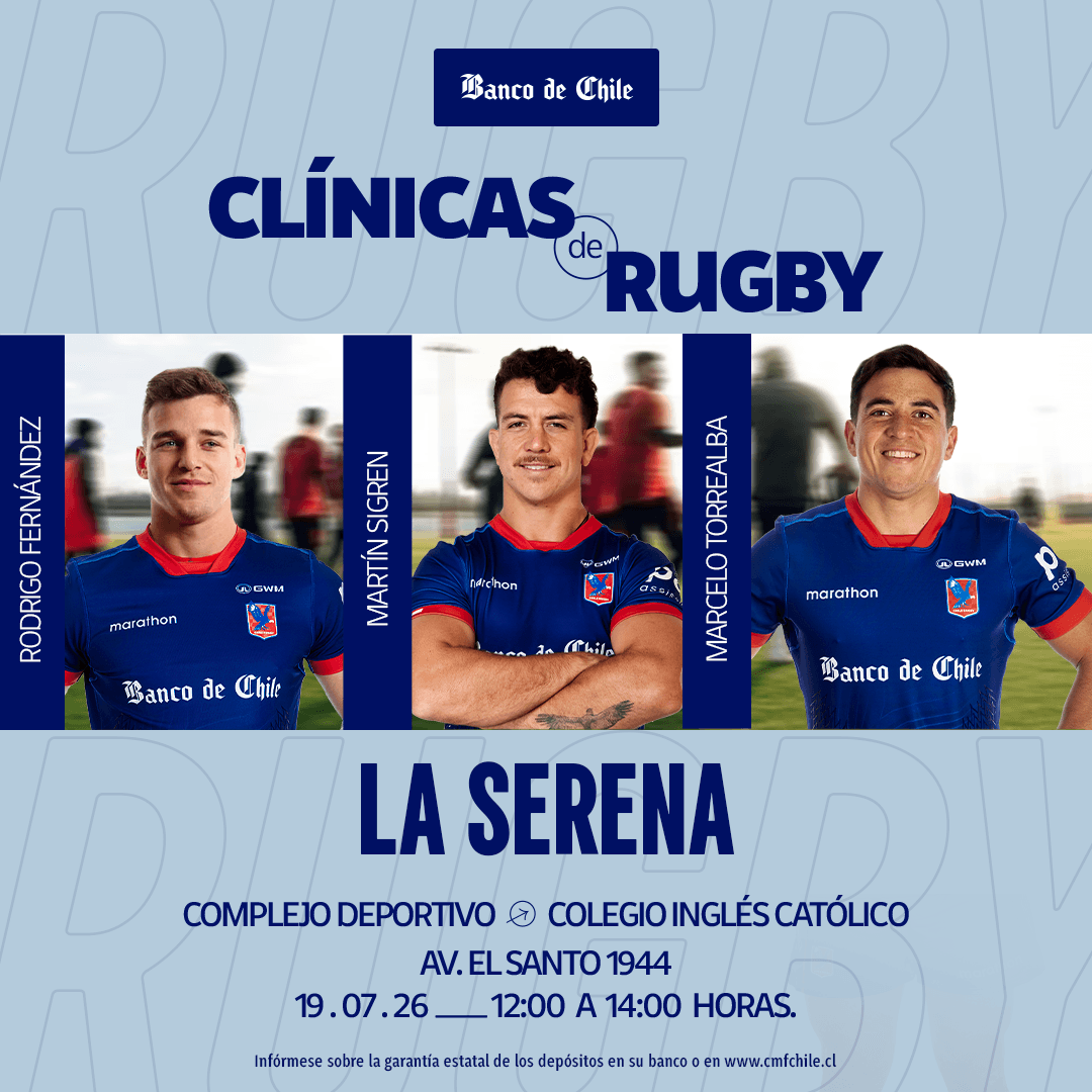 BANCO DE CHILE PRESENTA: CLINICA DE RUGBY LA SERENA image}